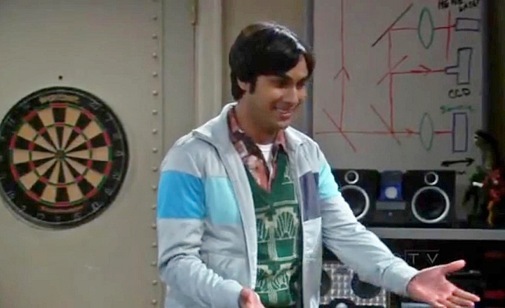 Theoretician’s beam splitters in The Big Bang Theory