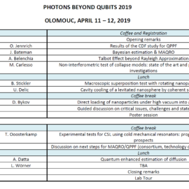 Workshop: Photons Beyond Qubits 2019